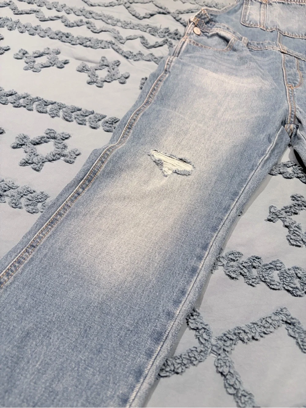 Light Blue Denim Overalls for Women - Relaxed Fit